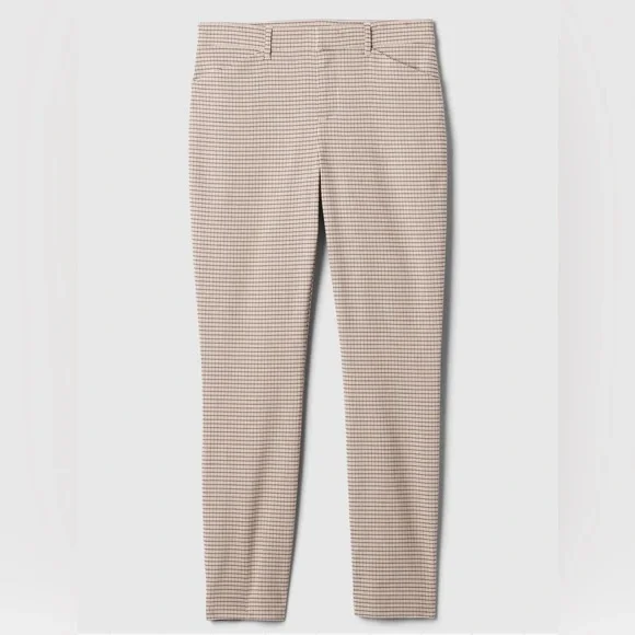Gap Plaid Mid Rise Skinny Ankle Pants - Picture 7 of 7